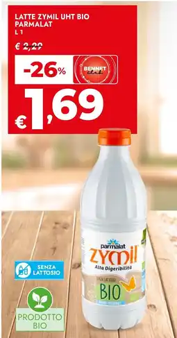 Bennet Latte zymil uht bio PARMALAT offerta