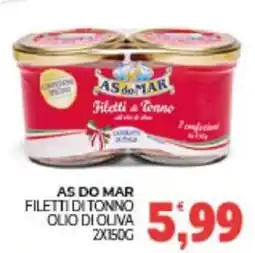 Eté As do mar filetti di tonno olio di oliva offerta