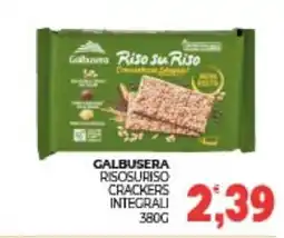 Eté Galbusera risosuriso crackers integrali offerta
