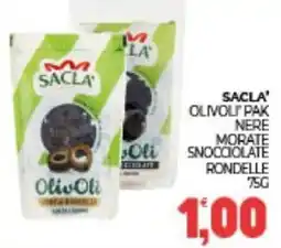 Eté Sacla' olivoli pak nere morate snocciolate rondelle offerta