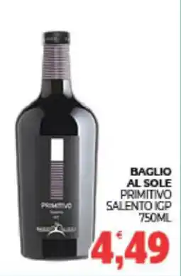 Eté Baglio al sole primitivo salento IGP offerta