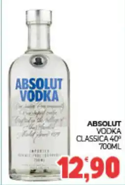 Eté Absolut vodka classica 40° offerta