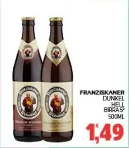 Eté Franziskaner dunkel hell birra 5º offerta