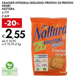 Bennet Cracker integrali biologici protein 25 protein sport NÁTTÚRA offerta