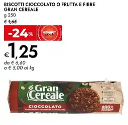 Bennet Biscotti cioccolato o frutta e fibre GRAN CEREALE offerta