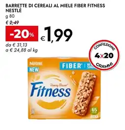 Bennet Barrette di cereali al miele fiber fitness NESTLÉ offerta