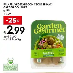 Bennet Falafel vegetale con ceci e spinaci GARDEN GOURMET offerta