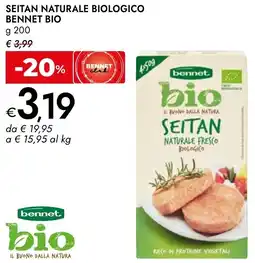 Bennet Seitan naturale biologico BENNET BIO offerta