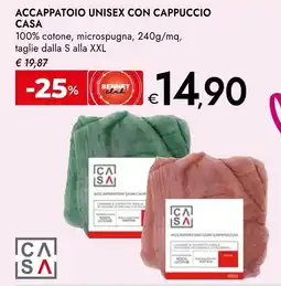 Bennet Accappatoio unisex con cappuccio CASA offerta