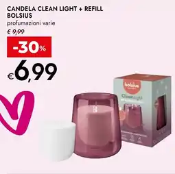 Bennet Candela clean light + refill BOLSIUS offerta