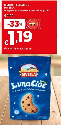 Bennet Biscotti lunacioc DIVELLA offerta