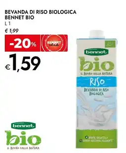 Bennet Bevanda di riso biologica BENNET BIO offerta