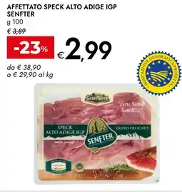 Bennet Affettato speck alto adige IGP SENFTER offerta