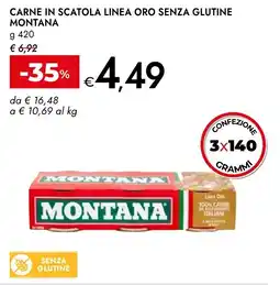 Bennet Carne in scatola linea oro senza glutine MONTANA offerta