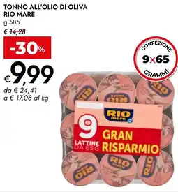 Bennet Tonno all'olio di oliva RIO MARE offerta