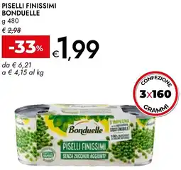 Bennet Piselli finissimi BONDUELLE offerta