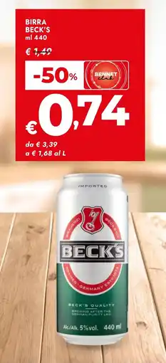 Bennet Birra BECK'S offerta