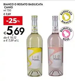 Bennet Bianco o rosato basilicata CANIO offerta