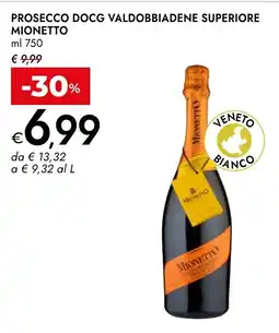 Bennet Prosecco docg valdobbiadene superiore MIONETTO offerta