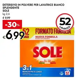 Bennet Detersivo in polvere per lavatrice bianco splendente SOLE offerta