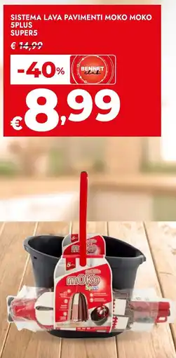 Bennet Sistema lava pavimenti moko moko 5PLUS SUPER5 offerta