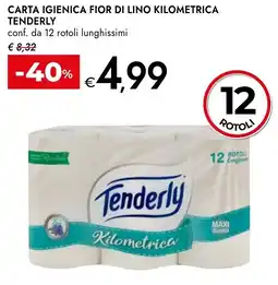 Bennet Carta igienica fior di lino kilometrica TENDERLY offerta
