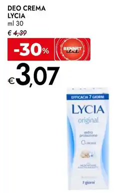 Bennet Deo crema LYCIA offerta