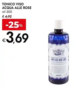 Bennet Tonico viso acqua ALLE ROSE offerta
