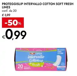 Bennet Proteggislip intervallo cotton soft fresh LINES offerta