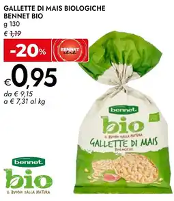 Bennet Gallette di mais biologiche BENNET BIO offerta
