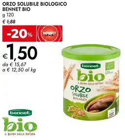 Bennet Orzo solubile biologico BENNET BIO offerta