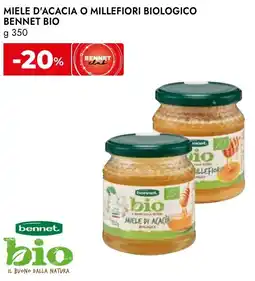 Bennet Miele d'acacia o millefiori biologico BENNET BIO offerta