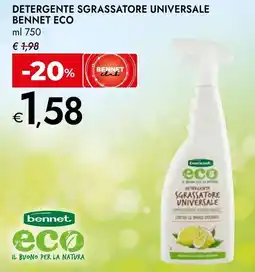 Bennet Detergente sgrassatore universale BENNET ECO offerta