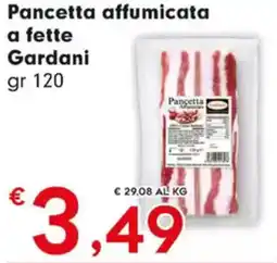 Despar Pancetta affumicata a fette Gardani offerta
