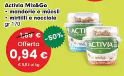 Despar Activia Mix&Go mandorle e müesli offerta