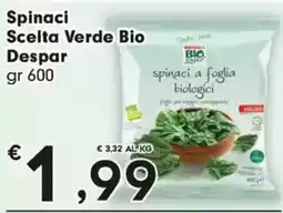 Despar Spinaci Scelta Verde Bio Despar offerta