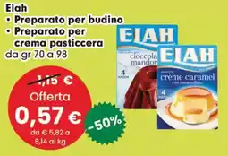 Despar Elah Preparato per budino Preparato per crema pasticcera offerta