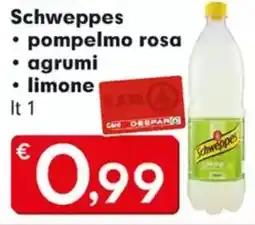 Despar Schweppes pompelmo rosa agrumi limo1 lne offerta