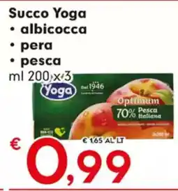 Despar Succo Yoga albicocca pera offerta