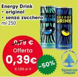 Despar Energy Drink original senza zucchero offerta