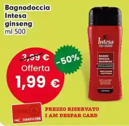 Despar Bagnodoccia Intesa ginseng offerta
