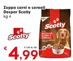 Despar Zuppa carni e cereali Despar Scotty offerta