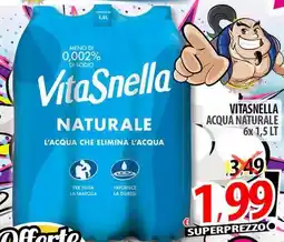 Il Genio Supermercato Vitasnella acqua naturale offerta