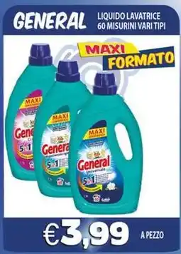 Opportunity Shop General liquido lavatrice 60 misurini offerta