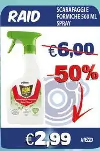 Opportunity Shop Raid scarafaggi e formiche spray offerta