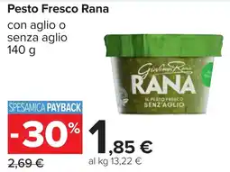 Carrefour Pesto Fresco Rana offerta