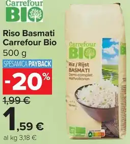 Carrefour Market Riso Basmati Carrefour Bio offerta
