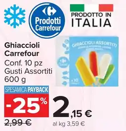 Carrefour Market Ghiaccioli Carrefour offerta