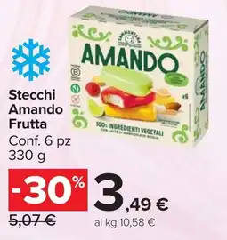 Carrefour Market Stecchi Amando Frutta offerta