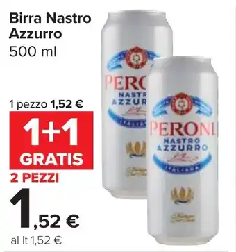 Carrefour Market Birra Nastro Azzurro offerta